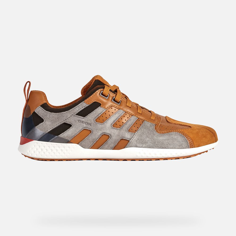 Tenis Geox Homem Laranja/Cinzentas - Snake.2 - FYGUB5160